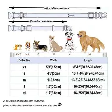 DOGWONG Cotton Dog Collar with Bow, White Pet Collar Wedding Dog Collar Durable Adjustable Dog Collar for Small Medium Large Dogs