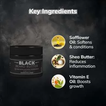 Men's Beard Butter for Conditioning & Hydration - 2oz