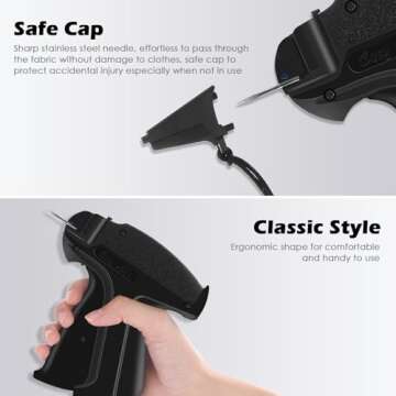 Standard Price Tagging Gun, 2206 Pcs Tagging Gun Kit for Clothing Clothes Label Tag Gun with 2000Pcs...