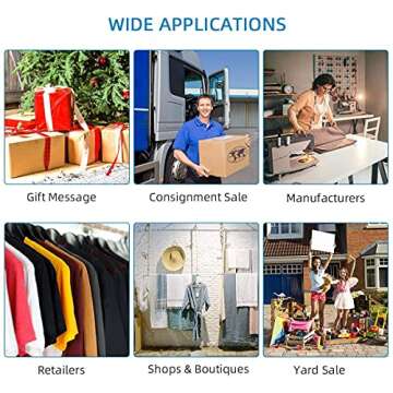 Standard Price Tagging Gun, 2206 Pcs Tagging Gun Kit for Clothing Clothes Label Tag Gun with 2000Pcs 2'' Barbs Fasteners Attachment & 6 Needles 200 Clothing Labels Family Yard Sale Tagging Gun Set