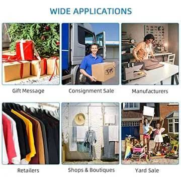 Standard Price Tagging Gun, 2206 Pcs Tagging Gun Kit for Clothing Clothes Label Tag Gun with 2000Pcs 2'' Barbs Fasteners Attachment & 6 Needles 200 Clothing Labels Family Yard Sale Tagging Gun Set