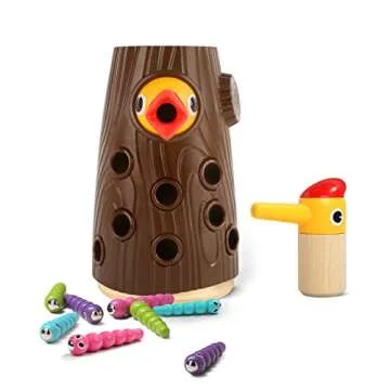 TOP BRIGHT Montessori Toys - Bird Feeding Game for Toddlers