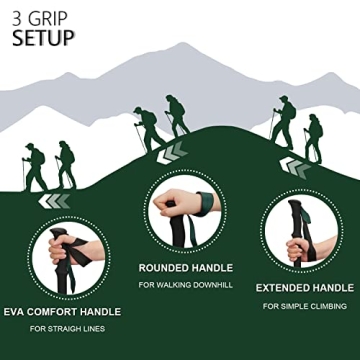 TheFitLife Collapsible Trekking Poles for Hiking – Lightweight & Durable