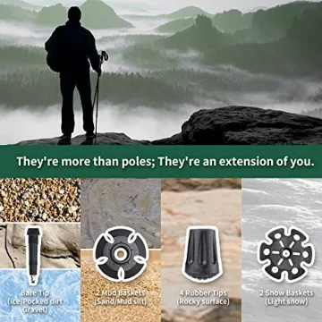 TheFitLife Collapsible Trekking Poles for Hiking – Lightweight & Durable