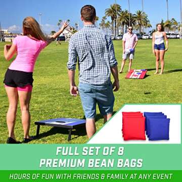 GoSports Classic Cornhole Game Set - 3x2 ft Boards Included