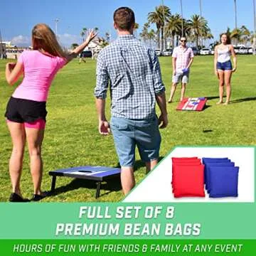 GoSports Classic Cornhole Game Set - 3x2 ft Boards Included