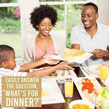 Hadley Designs Magnetic Meal Planner for Refrigerator, Greenery Magnetic Weekly Menu Board Chart, Weekly Meal Planner Dry Erase Board for Refrigerator, Magnetic Menu Board for Fridge