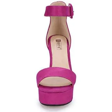 IDIFU 5 Inch Platform Heels for Women Stylish Chunky Sandals