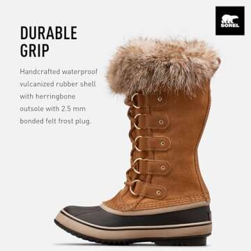 Sorel Women's Winter Boots, Brown Camel Brown Black, 8.5