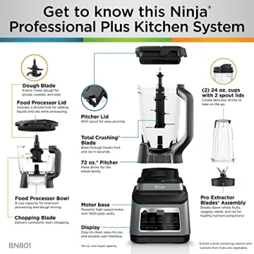 Top Ninja BN801 Kitchen System for Smoothies & More