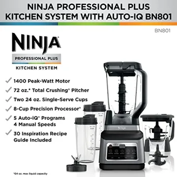 Top Ninja BN801 Kitchen System for Smoothies & More