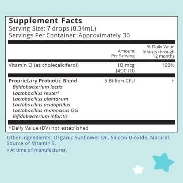 Lovebug Award Winning USDA Organic Probiotic for Infants & Babies 0-12 Months | Helps w/Colic, Reflu...