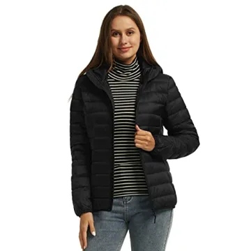 Wantdo Women's Ultra Light Down Jacket Warm Packable