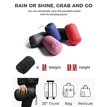 Wantdo Women's Ultra Light Down Jacket Warm Packable