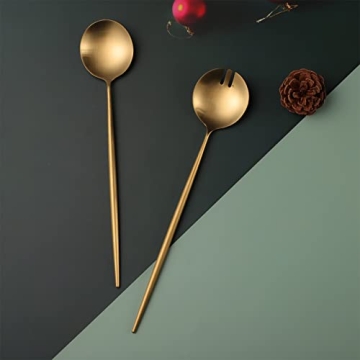 Zerophilo Salad Servers Stylish 18/10 Stainless Steel Set