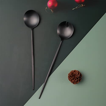 Zerophilo Salad Servers Stylish 18/10 Stainless Steel Set