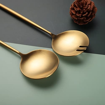 Zerophilo Salad Servers Stylish 18/10 Stainless Steel Set