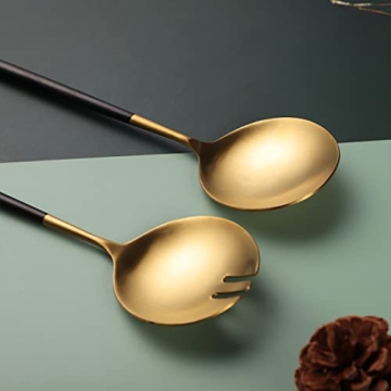 Zerophilo Salad Servers Stylish 18/10 Stainless Steel Set