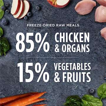 Raw Meals Freeze-Dried Chicken Dog Food, 25 oz. Bag