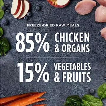 Raw Meals Freeze-Dried Chicken Dog Food, 25 oz. Bag