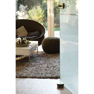 Stainless Steel Door Stopper (3 Pack) 4"x1.85"– Premium SofiHome Top Durability Door Stops with Silica Gel Treads – Stylish Decorative Heavy Duty Door Stop for Draft Stopping and Floor & Wall Safety