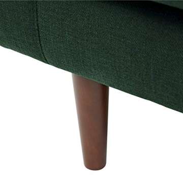 Amazon Brand – Rivet Revolve Modern Upholstered Sofa with Reversible Sectional Chaise, 80"W, Heritage Green