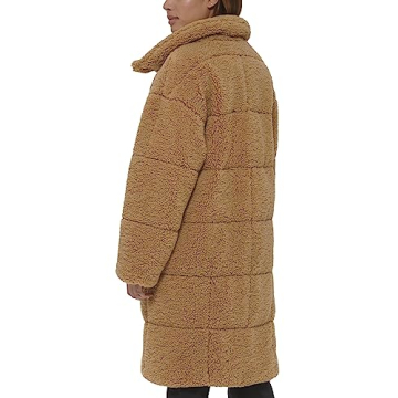 Levi's Women's Quilted Teddy Coat - Warm Stylish Sherpa Jacket