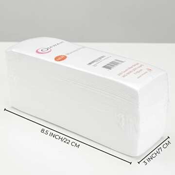 Omwah Beauty Professional Grade Facial and Body Non Woven Epilating Wax Strips Large 3 x 9 Hair Removal 200 Count