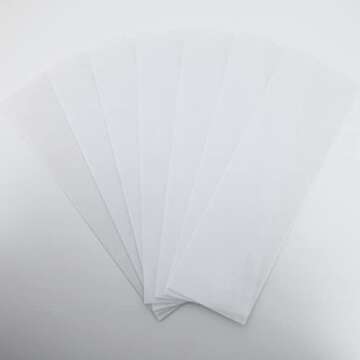 Omwah Beauty Professional Grade Facial and Body Non Woven Epilating Wax Strips Large 3 x 9 Hair Removal 200 Count