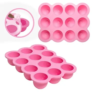 HIWOOD Silicone Baby Food Freezer Tray for Homemade Purees