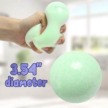 Stress Relief Glitter Stress Balls - Fidget Toy for All Ages