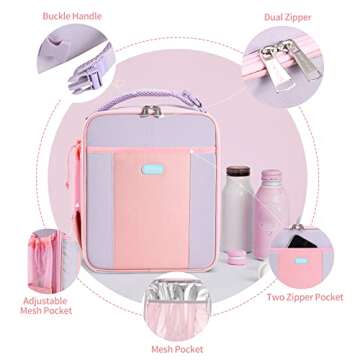 Starlord Kids Lunch Box Insulated Soft Lunch Bag, Durable Cooler and Thermal Water-Resistant Lunch T...