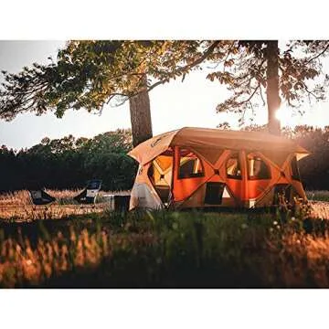 Gazelle T8 Hub Tent - 8-Person Waterproof with Fast Setup