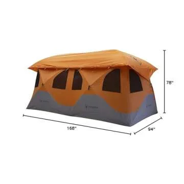 Gazelle T8 Hub Tent - 8-Person Waterproof with Fast Setup