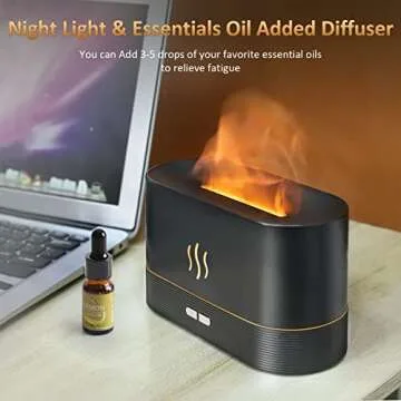 PLUWEL Flame Diffuser Humidifier for Ultimate Relaxation
