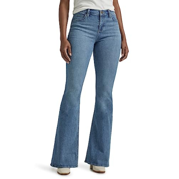 Lee Women's Legendary Mid Rise Flare Jean for Effortless Style and Comfort