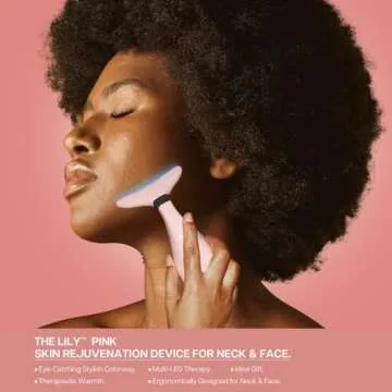 VRAIKO Lily Neck Face Massager, Skin Rejuvenation Beauty Massager, 3-in-1 at-Home Facial Spa Tool, L...