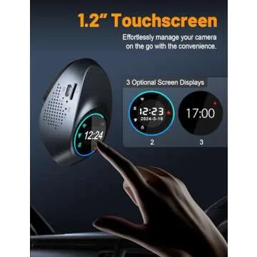 Affver Dash Cam 4K with Touch Screen, Built-in 5G WiFi, Free 64GB Card, Dash Camera for Cars with App, Car Camera, Dashcams for Cars, 24 Hours Parking Monitor, Night Vision, Loop Recording