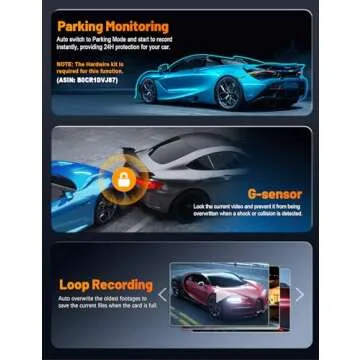 Affver Dash Cam 4K with Touch Screen, Built-in 5G WiFi, Free 64GB Card, Dash Camera for Cars with App, Car Camera, Dashcams for Cars, 24 Hours Parking Monitor, Night Vision, Loop Recording