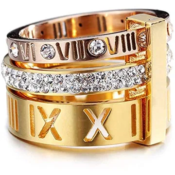 Elegant Jaline Roman Numeral Ring for Women - Durable & Stylish