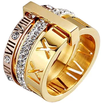 Elegant Jaline Roman Numeral Ring for Women - Durable & Stylish