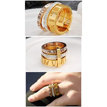 Elegant Jaline Roman Numeral Ring for Women - Durable & Stylish