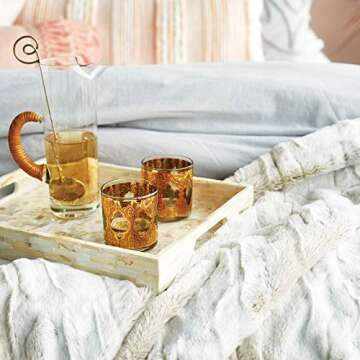 Peri Home Leopard Luxury Faux Fur Throw Blanket - Super Soft Fluffy Bedding Throw Blanket for Bedroom 50" x 60 - Furry Blanket Comfy Warm Cozy Plush Blanket for Bed Sofa Couch - Ivory