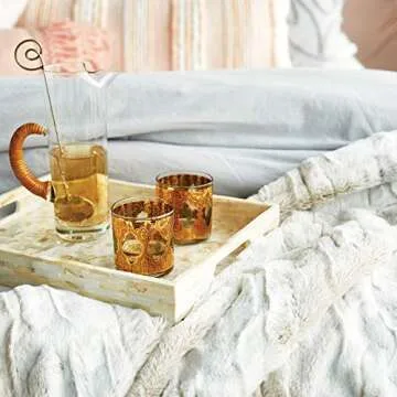 Peri Home Leopard Luxury Faux Fur Throw Blanket - Super Soft Fluffy Bedding Throw Blanket for Bedroom 50" x 60 - Furry Blanket Comfy Warm Cozy Plush Blanket for Bed Sofa Couch - Ivory