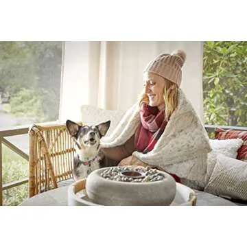 Peri Home Leopard Luxury Faux Fur Throw Blanket - Super Soft Fluffy Bedding Throw Blanket for Bedroom 50" x 60 - Furry Blanket Comfy Warm Cozy Plush Blanket for Bed Sofa Couch - Ivory