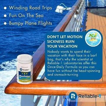 Reliable-1 Laboratories Meclizine HCL 25mg 100 Tablets (1 Bottle)