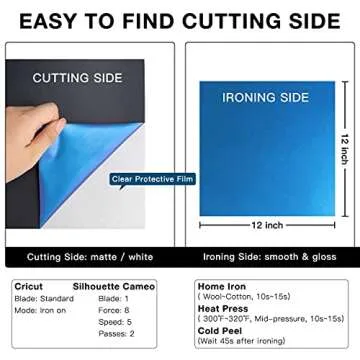 HTVRONT Chameleon HTV Heat Transfer Vinyl Bundle 12 Packs 12"x12" Iron On Vinyl for T-Shirt 11 Assorted Chameleon Gradient Change Color PU HTV Sheet for Cricut, Silhouette Cameo