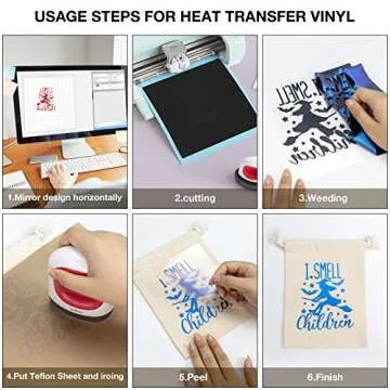 HTVRONT Chameleon HTV Heat Transfer Vinyl Bundle 12 Packs 12"x12" Iron On Vinyl for T-Shirt 11 Assorted Chameleon Gradient Change Color PU HTV Sheet for Cricut, Silhouette Cameo