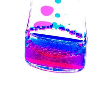 YUE MOTION Liquid Motion Bubbler - Calming Toys for Kids and Adults - Liquid Hourglass - Handheld Oil Timer - Sensory Toys for Christmas Stocking Stuffer