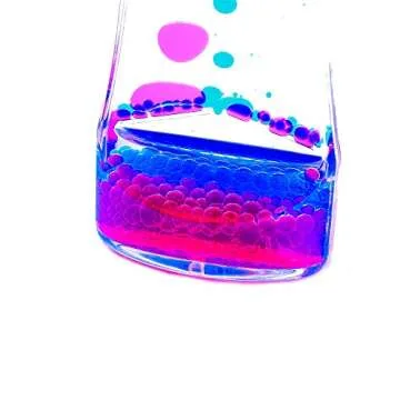 YUE MOTION Liquid Motion Bubbler - Calming Toys for Kids and Adults - Liquid Hourglass - Handheld Oil Timer - Sensory Toys for Christmas Stocking Stuffer